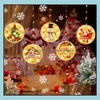 Kerstdecoraties Feestelijke feestbenodigdheden Home Garden Star Lights Sfeer Smosfeer Gordijn Raam Decoratiekamer Decoratio Dh2TG