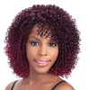 Grå ombre hårförlängningar syntetiska Marlybob Jerry Curl Jamaican Bounce Crochet Afro Kinky Curly Crochet Braids