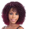 Extensions de cheveux gris ombre synthétiques marlybob jerry curl jamaïcain rebrocet afro Kinky Curly crochet tresds