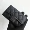 Luksusowa klasyczna marka damskiej marki mody portfel skórzany wielofunkcyjny skórzany uchwyt na karty kredytowe