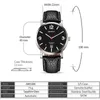Berny 5ATM waterdicht horloge voor mannen automatische mechanische polshorloge mannelijke klok zwart lederen band luxe merk mannen horloge 220407