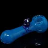 Latest Colorful Pyrex Thick Glass Frog Dry Herb Tobacco Handpipe Pipes Portable Oil Rigs Innovative Design Bong Smoking Filter Tube Holder Handmade DHL Free