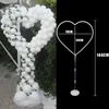 Party Decoration 144cm Love Heart Shape Balloons Stand Column Valentines Day Decorations Wedding Engagement Bride Backdrop DecorParty