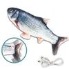 Pet doux électronique poisson forme chat jouet électrique USB charge simulation poissons jouets drôle chat mâcher jouer fournitures dropshipping 220423