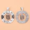 Colares pendentes 5pcs/lote tibetano prata grande tribal boho swirl spiral pingentes para jóias de colar jóias