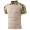 Men's T-Shirts Mens Camouflage Short Sleeve T-shirt Tactical Military Summer Quick-drying Breathable Outdoor Sports Training Camo TopsMen's