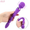 10 trybów Vibrator 2 w 1 Magiczna różdżka Anal Anal Masturbator Seksowne zabawki dla kobiet lesbijki Produkty dla dorosłych