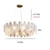 Ny Crystal Chandelier Pendant Lamp för vardagsrummet modern guld heminredning hängslampa sovrum led inomhus glas dekoration ljus fixtur