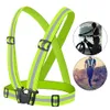 Safety Gear Reflective Vest Clothing High Visibility Day And Night Adjustable & Elastic Strip Vest Jacket For Running Cycling Outdoor