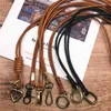 Genuine Leather Cell Phone Lanyard Neck Strap Holder Key Lanyard ID Badge Holders Phone Neck Straps with Keyring For iPhone AA22037013028