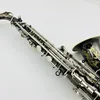 Saxofón Alto SX90R de alta calidad Eb Tune saxofón profesional grabado niquelado negro con accesorios de funda