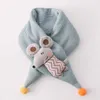 Kids Collar Thickening Scarf Baby Boys And Girls Winter Knitted Clothes Cartoon Animal Shawls Scarves