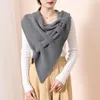 Laço de laço design de colarinho falso capelet para mulheres camisa de malha de lenço falso lenços de mulher destacável Fier22