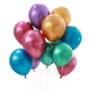 12 -дюймовые глянцевые украшения металлические жемчужные латексные воздушные шары толстые хромированные металлические цвета надувные воздушные шарики Свадебный день рождения декоративный воздушный шар