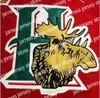 Nouveau pas cher QMJHL Halifax Mooseheads CCM Jersey 22 NATHAN MacKINNON 13 NICO HISCHIER 27 JONATHAN DROUIN Chandails de hockey rouge blanc vert personnalisés