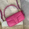 Diseñador C's Pillow Tabby Bolso de hombro Mujer Rosa Negro Color puro Bolsos Bacchus Hardware retro Bolsos de lujo nublados Cena de cuero suave