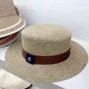 여름 유니탄 리본 햇볕 선 모자 캐주얼 휴가 파나마 토퍼 모자 밀짚 모자 여성 해변 재즈 남자 모자 접이식 chapeau