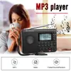 V115 Rádio AM/FM SW Rádio portátil Shortwave FM Support Support TF Card USB Rec Recorder Hora do sono