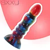 Sxxy stora anal sexiga leksaker för vuxna 18 penis butt plug fantasy dildo kvinnlig masturbator huvud ribbed vaginal stimulator