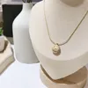 Moda feminina design de luxo colar gargantilha corrente 18k banhado a ouro aço inoxidável colares pingente declaração jóias de casamento acc296r