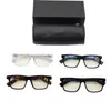 Solglasögon för män och kvinnor designer sommarstil 08 anti-ultraviolet retro platta fyrkant full ram mode slumpmässig låda