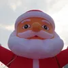 Outdoor Activiteiten Aangepaste kerstkarakter opblaasbare verheven Santa Claus 10m Gigantische lucht geblazen Santa Model Ballon te koop