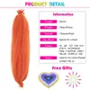 Twist Crochet Hair Extension kinky Spring Twist Hairs Flätning Syntetisk mjuk curl bulk fläta