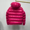 女性メンズクラシックダウンコート冬のフグジャケット最高品質のデザイナーパーカー女性カジュアルコートユニセックス上着暖かいフェザージャケット服ローズレッド