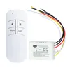 Switch Wireless 3 Ways On/Off 220V Lamp Digital Remote Control Mottagare Sändar Controller Inomhus Hemutbyte delar