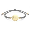 Letra coração amor charme pulseira ajustável corda pulseira pulseira pulseira bracelet jóias aniversário presentes dia dos namorados para mulheres homens meninas mãe