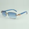 endless diamonds sunglasses 3524012 with blue natural wood legs and 56mm lens