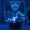 Nattljus 3D Lätt anime lampa JjuJutsu Kaisen Figur för barn sovrum dekor nattljus manga cool present barnbord