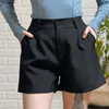 Sungtin Office Lady High Waist Shorts Women Wide Leg Short Pants Korean Fashion Summer Black Elegant Woman Clothes 220509