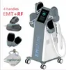 Haute qualité La machine de slmming NEO RF HI-EMT façonnant la stimulation musculaire électromagnétique EMS brûlant les graisses hienmt sculptant l'équipement de beauté 4 poignées avec siège RF