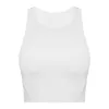 LU-67 Pull Up Round Tie Chest Cushion Yoga Tank Tops Vest Naken Tight High Elastic Sports Running Fitness Top Women Gym kläder