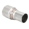 Manifold & Parts 63mm/2.5in To 45mm/1.75in Exhaust Reducer Connector Pipe Standard Straight Coupler Tube With Hole