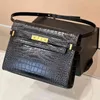 Y Shoulder Bag Leather Handbags Designers Bags Women Vintage Designer Handbag Alligator Crossbody Unique Messenger Classic Purses 0429