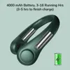 Tragbarer Mini-Halsventilator, blattloser Ventilator, USB wiederaufladbar, blattloser hängender Luftkühler, Kühlung, tragbare Nackenbügelventilatoren5207870
