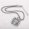 Necklaces Pendant MOSU 12/pcs Lots Anime One Piece Necklace Rotatable Luffy Cosplay High Quality Metal Jewelry Can Drop271G