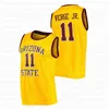 XFLSP Arizona State Sun Devils NCAA College Basketball Player Jersey 0 Holland Woods 1 Remy Martin Lawrence Harden Christopher Osten Bagley Graham