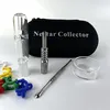 Mini Nectar Collector kit Pipes en verre Fumer NC Set avec embout en titane de 10 mm 14 mm ou embouts en quartz Concentré de plate-forme pétrolière Dab Straw pour bang en verre NC003
