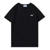 2021 Luxury Casual Prad T Shirt New Men's Wear Designer Kort ärm Prad T-shirt 100% bomull av hög kvalitet grossist svartvitt