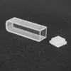 Lab Supplies 2pcs 3.5ml 10mm Path Length JGS1 Quartz Cuvette Cell With Lid For Spectropometers Acid Alkali ResistLab