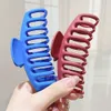 New Solid Color Large Claw Clip Crab Barrette For Women Girls Hair Claws Bath Clip Ponytail Clip Headwear Hair Accessories Gifts