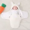 Baby Couverture Smouddle Wrap Winter Coton Capinon Cabille en peluche Sac de couchage nouveau-né 1062 E3