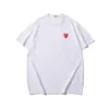 Modeheren speelt T -shirt CDG -ontwerper Red Hart Shirt Commes Casual Women Shirts Badge High Quanlity T -shirts katoen borduurwerk korte mouw zomer t l1om#