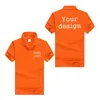 Custom DIY Polo Shirt Design Summer Short Sleeve Men s and Women s Casual Advertising s 220623