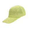 Regulowany 24 styl Solid Kolor Hallow Out Reetro oddychający niechlujne bułki kucyk baseball sporty umyte kucyk sportowe czapki de562