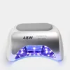 Misscheering 48W Lampe à ongles LED/UV sans fil Gel Polish Light Dryer Rechargeable UV Manucure