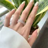 Bague de créateur ovale en zircone 5A pour femme, bague de luxe en argent sterling 925 véritable, diamant d'amour blanc, bague de fiançailles sud-américaine avec boîte cadeau, taille 5-9